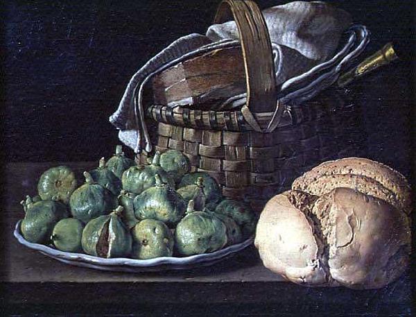 Luis Egidio Melendez Still Life With Figs oil painting image